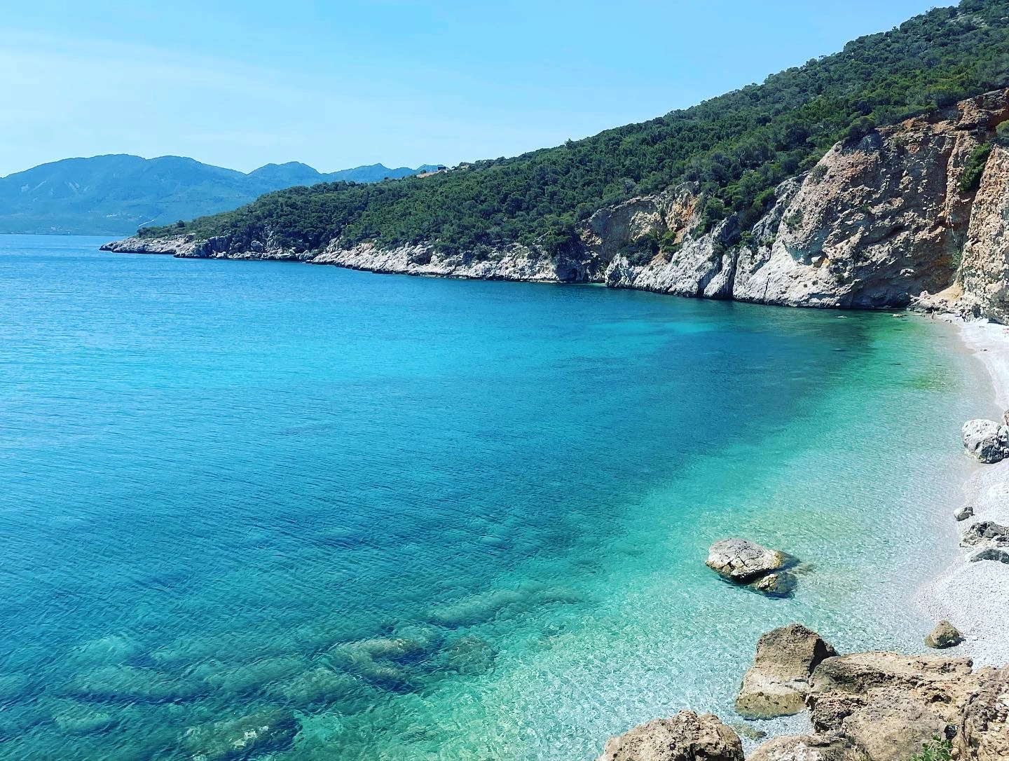 Chalkiada beach aerial picture